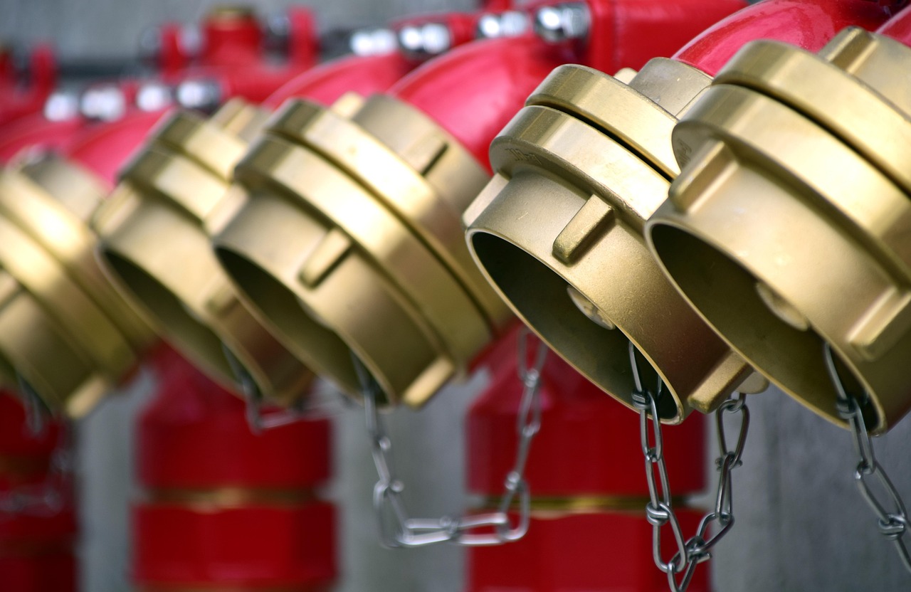 water supply, fire fighters, water supply fire department, fire protection, water, tube, metal, management, red, pressurized water pipe, water pipe, pipeline, nature, guide, new, new tube, close up, security, protection, pipelines